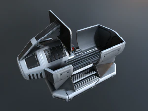 futuristic terrain walker rusty 3D Model