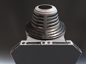 futuristic terrain walker rusty Modèle 3D