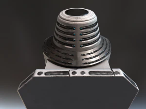 futuristic terrain walker rusty 3D Model