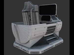 futuristic terrain walker rusty 3D Model