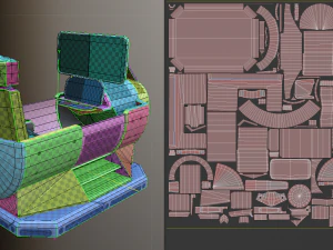 futuristic terrain walker rusty 3D Model
