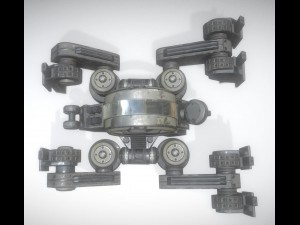 futuristic terrain walker vehicle old version 3D Model
