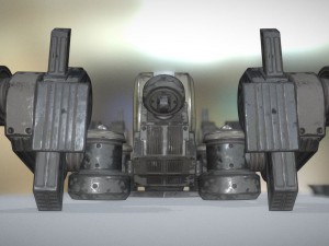 futuristic terrain walker vehicle old version 3D Model