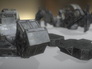 futuristic terrain walker vehicle old version 3D Model