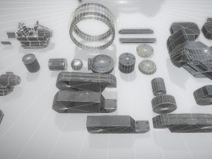 futuristic terrain walker vehicle old version 3D Model