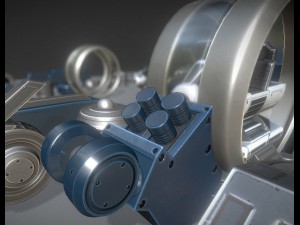 futuristic terrain walker blue version 3Dモデル
