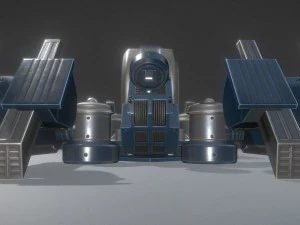 futuristic terrain walker blue version 3D Model