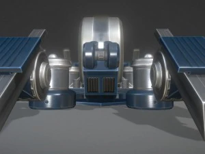 futuristic terrain walker blue version 3D Model