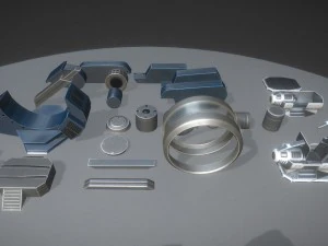 futuristic terrain walker blue version 3D Model