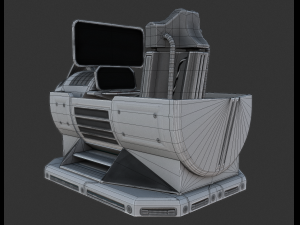 futuristic terrain walker blue version 3Dモデル