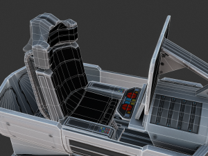 futuristic terrain walker blue version 3Dモデル