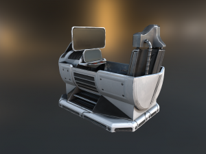 futuristic terrain walker blue version 3Dモデル