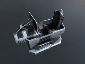 futuristic terrain walker blue version 3Dモデル