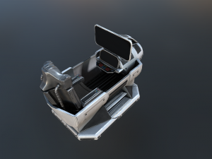 futuristic terrain walker blue version 3Dモデル