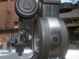 the walking mech neck blue version 3D 모델