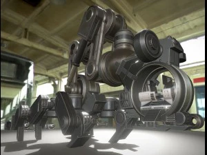 the walking mech neck blue version 3D Model