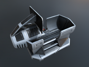 the walking mech neck blue version Modelo 3D