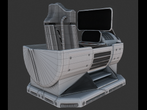 the walking mech neck blue version Modelo 3D