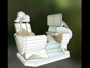 the walking mech neck blue version Modelo 3D