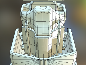 the walking mech neck blue version Modelo 3D