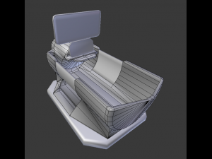 the walking mech neck blue version Modelo 3D