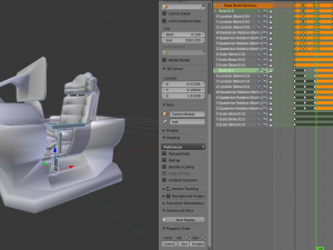 the walking mech neck blue version Modelo 3D