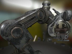 the walking mech neck old version 3D Model