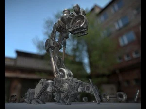 the walking mech neck old version 3D Model