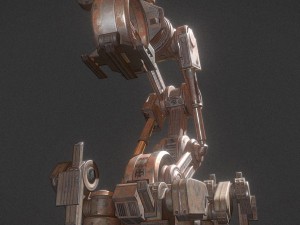 the walking mech neck rusty version Modelo 3D
