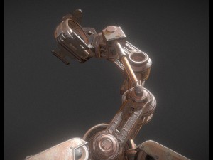the walking mech neck rusty version Modelo 3D