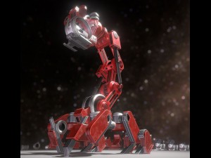 the walking mech neck red version 3D 模型