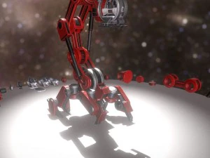 the walking mech neck red version 3D Model