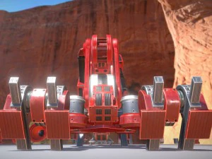 the walking mech neck red version 3D Model