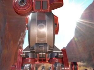the walking mech neck red version 3D Model