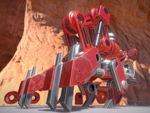 the walking mech neck red version 3D 模型