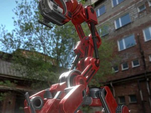 the walking mech neck red version 3D Model