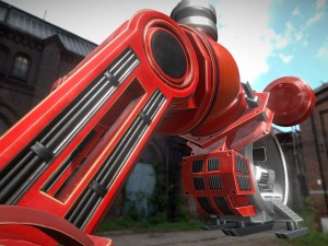 the walking mech neck red version 3D 模型