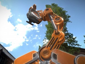 the walking mech neck orange version 3D 모델