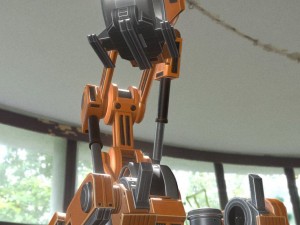 the walking mech neck orange version 3D 모델