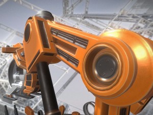 the walking mech neck orange version 3D 모델