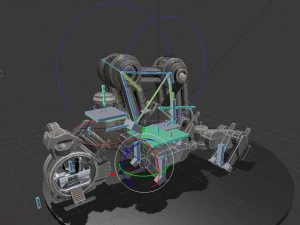 the walking mech neck collection 3D Model