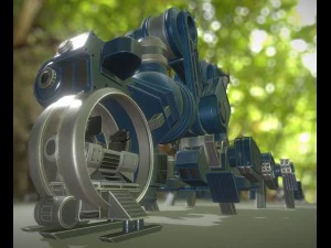 the walking mech neck collection 3D Model