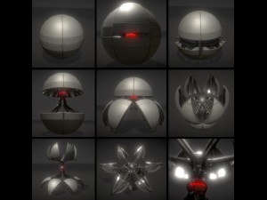 sphere bot collection 3Dモデル