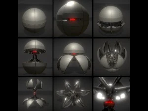 sphere bot collection 3D Model