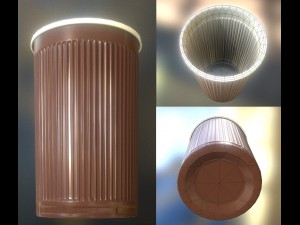 small plastic cup collection 3D Model