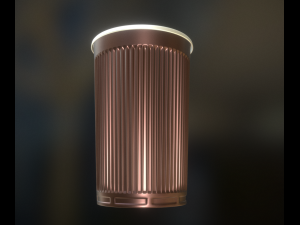 small plastic cup collection Model 3D