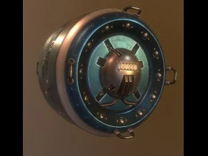 ai control module blue version 3D Model