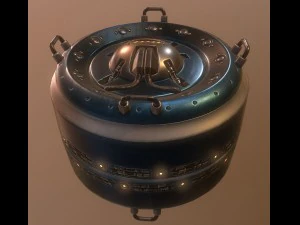 ai control module blue version 3D Model