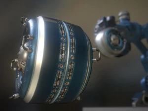 ai control module blue version 3D Model