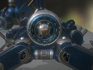 ai control module blue version 3D Model